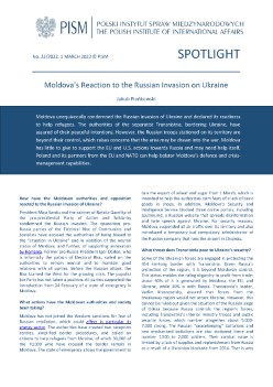 Moldova’s Reaction to the Russian Invasion on Ukraine