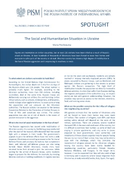 The Social and Humanitarian Situation in Ukraine