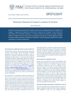 Romania’s Reaction to Russia’s Invasion of Ukraine