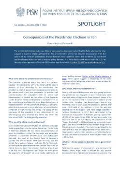 Consequences of the Presidential Elections in Iran