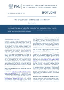 The OPEC Dispute and the Arab-Saudi Rivalry
