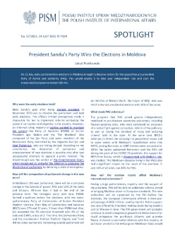 President Sandu’s Party Wins the Elections in Moldova