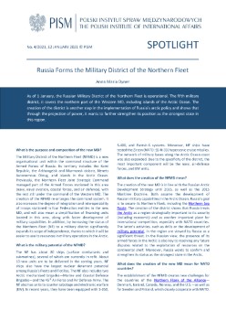 Russia Forms the Military District of the Northern Fleet
