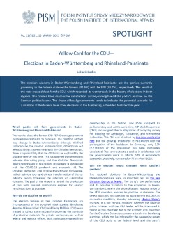Yellow Card for the CDU - Elections in Baden-Württemberg and Rhineland-Palatinate