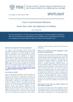 Crisis in Czech-Russian Relations Seven Years after the Explosions in Vrbětice