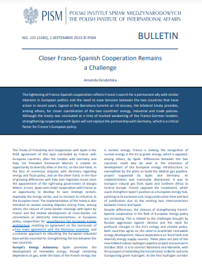 Closer Franco-Spanish Cooperation Remains a Challenge Cover Image