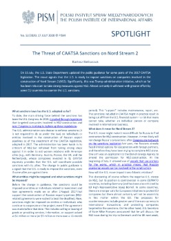 The Threat of CAATSA Sanctions on Nord Stream 2