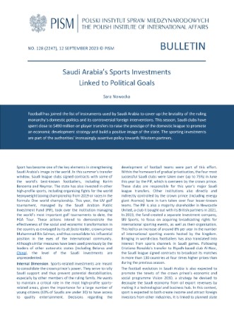 Saudi Arabia’s Sports Investments Linked to Political Goals Cover Image