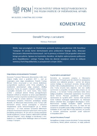 Donald Trump z zarzutami