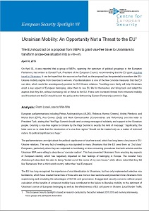 Ukrainian Mobility: An Opportunity Not a Threat to the EU Cover Image