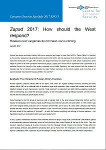 Zapad 2017: How should the West respond? - Russia’s next wargames do not mean war is coming Cover Image