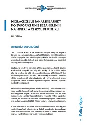 Migration from Sub-Saharan Africa to the European Union with a focus on Nigeria and the Czech Republic