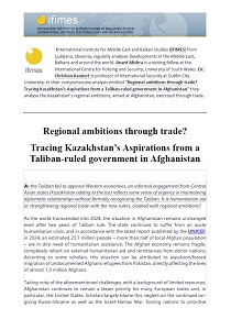 Regional ambitions through trade? Tracing Kazakhstan’s Aspirations from a Taliban-ruled government in Afghanistan