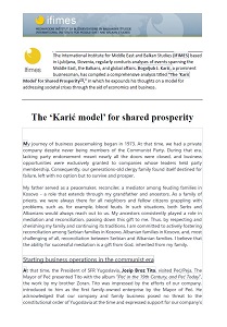 The ‘Karić model’ for shared prosperity
