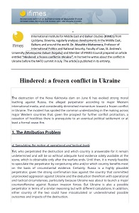 Hindered: a frozen conflict in Ukraine