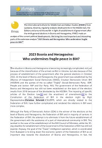 2023 Bosnia and Herzegovina: Who undermines fragile peace in BiH?