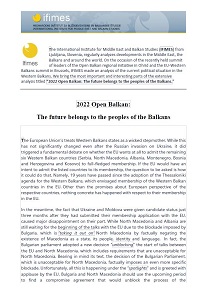 2022 Open Balkan: The future belongs to the peoples of the Balkans