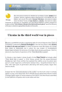 Ukraine in the third world war in pieces