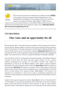 2022 Open Balkan: One voice and an opportunity for all