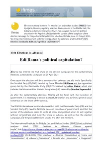 2021 Elections in Albania: Edi Rama's political capitulation?
