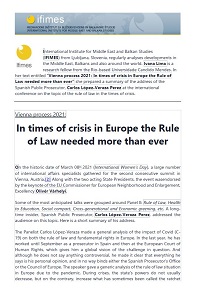 Vienna process 2021: In times of crisis in Europe the Rule of Law needed more than ever Cover Image