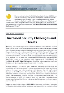2021 North Macedonia: Increased Security Challenges and Threats Cover Image