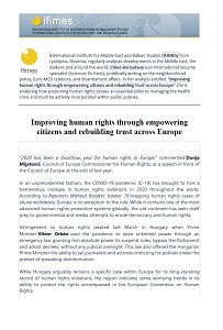 Improving human rights through empowering citizens and rebuilding trust across Europe