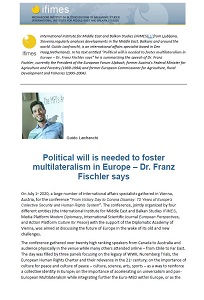 Political will is needed to foster multilateralism in Europe – Dr. Franz Fischler says Cover Image