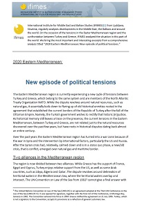 2020 Eastern Mediterranean: New episode of political tensions