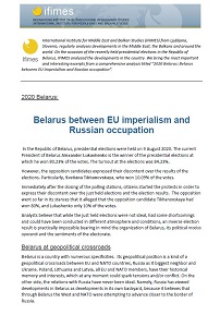 2020 Belarus: Belarus between EU imperialism and Russian occupation Cover Image