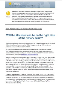 2020 Parliamentary elections in North Macedonia: Will the Macedonians be on the right side of the history again?