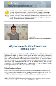 Why we are only Macedonians and nothing else?