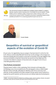Geopolitics of survival or geopolitical aspects of the evolution of Covid-19