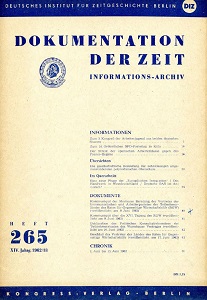 Documentation of Time 1962 / 265