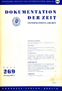 Documentation of Time 1962 / 269