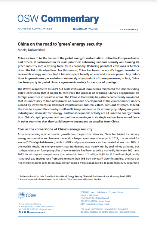 China on the road to ‘green’ energy security Cover Image