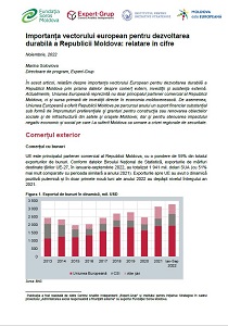 The importance of the European vector for the sustainable development of the Republic of Moldova: Report in Figures Cover Image