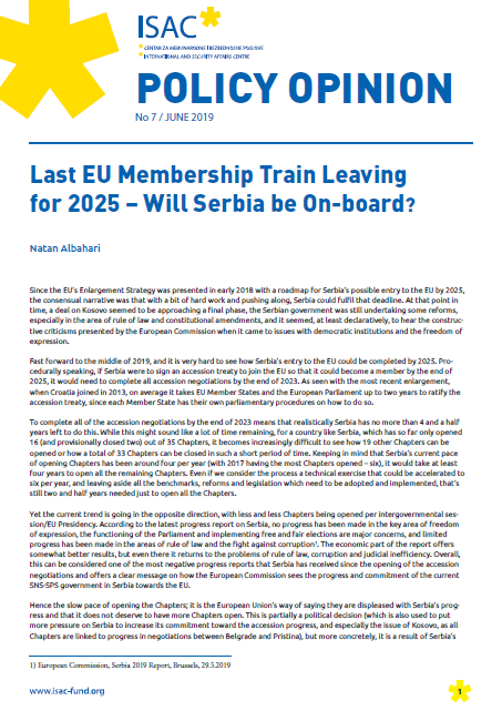 Last EU Membership Train Leaving for 2025 – Will Serbia be On-board? Cover Image