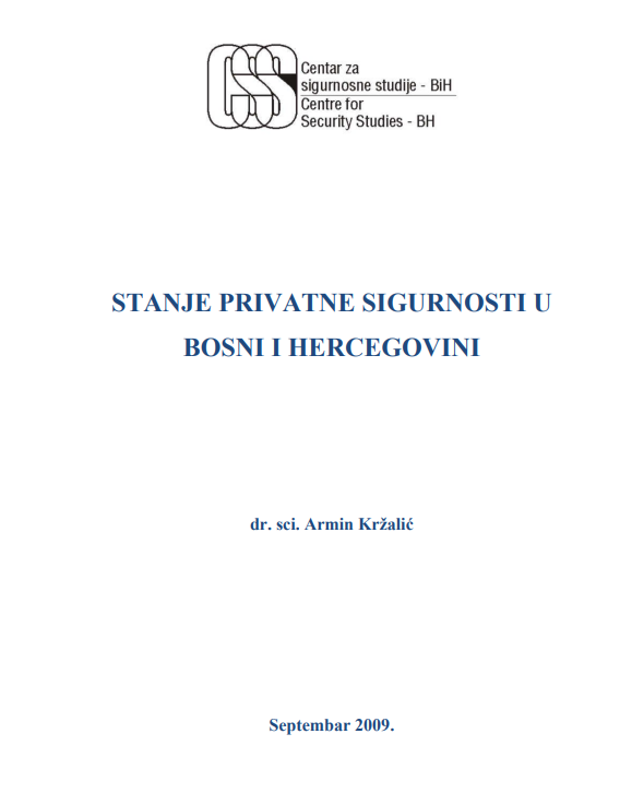 Private Security in Bosnia and Herzegovina