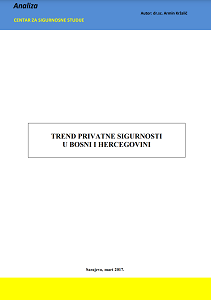 Trend of Private Security in Bosnia and Herzegovina