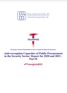 Anti-corruption Capacities of Public Procurement in the Security Sector: Report for 2020 and 2021 - Part II Cover Image