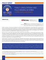 Public consultations and policymaking in Serbia: Form over substance Cover Image