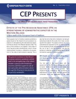 Effects of the Pre-Accession Assistance (Ipa) on Strengthening of Administrative Capacities in the Western Balkans