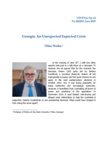 Georgia: An Unexpected Expected Crisis