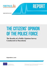 2017 THE CITIZENS’ OPINION OF THE POLICE - Results of the Public Opinion Survey Conducted in Macedonia Cover Image