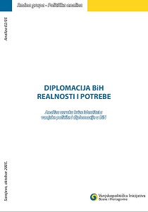 BiH DIPLOMACY - REALITIES AND NEEDS. Analysis of the causes of the identity crisis of foreign policy and diplomacy in Bosnia and Herzegovina Cover Image