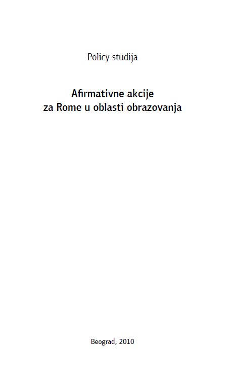 Afirmativne akcije za Rome u oblasti obrazovanja