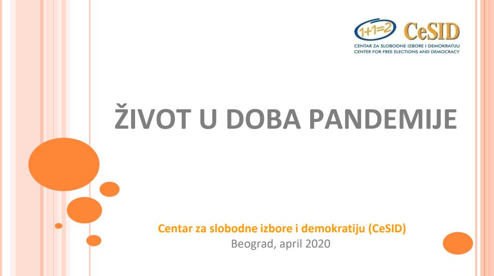ŽIVOT U DOBA PANDEMIJE
