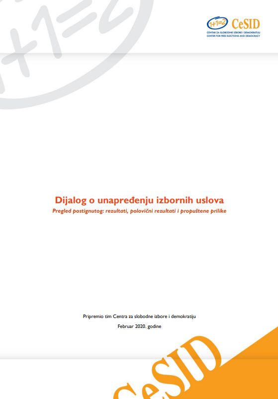 Dijalog o unapređenju izbornih uslova