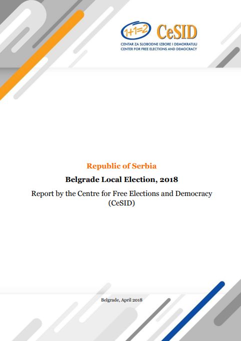 Republic of Serbia - Belgrade Local Election, 2018
